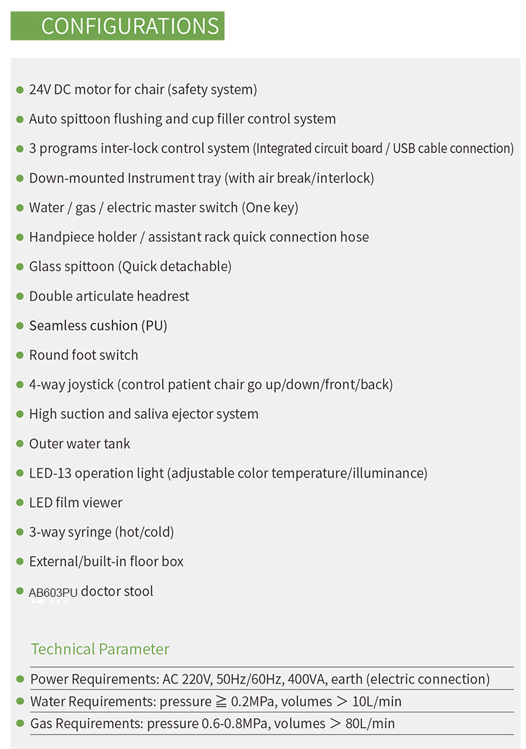 A530N Integral Dental Unit